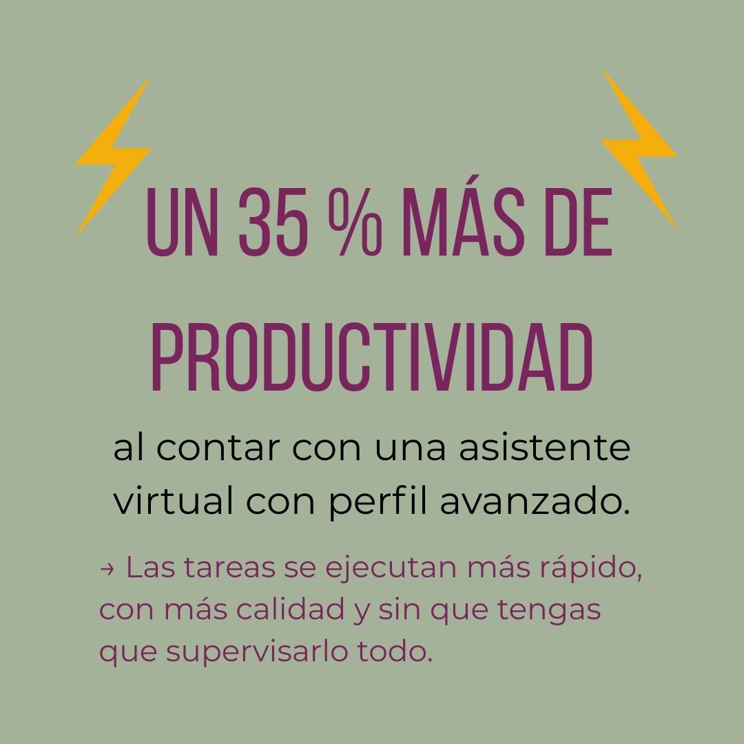 Incrementa tu productividad hasta un 35% con asistencia virtual avanzada